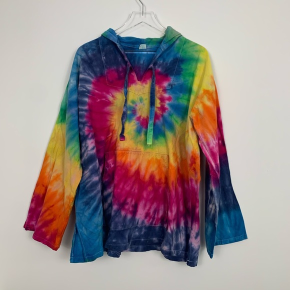 Other - Psychedelic Tie Dye Pullover Hoodie